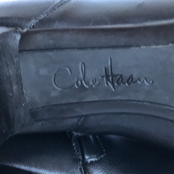 Cole Haan Leather Boots with Heel in Black- Size 7 - Picture 7 of 9